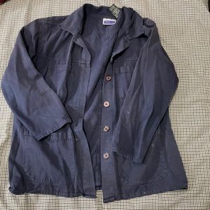 Navy blue chore jacket, best fits size M